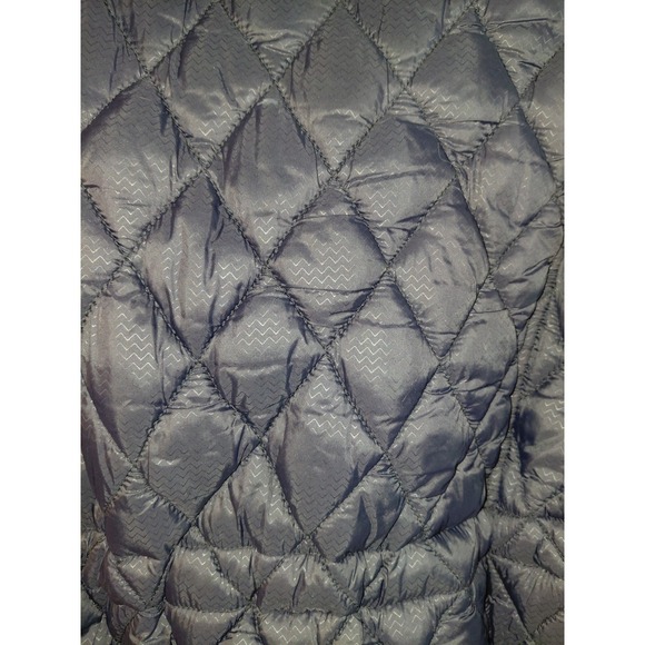 Madden Girl Faux Fur Lined Hood Puffer Quilted Large Black Jacket - Picture 8 of 15